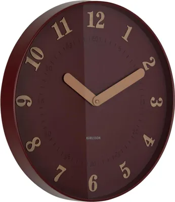 Produktbild von Karlsson - Wanduhr Amena - Rot - 40x40x40cm