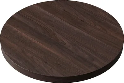 Produktbild von Runde Gastro Tischplatte | Walnuss | Durchmesser 60 cm