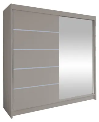 Produktbild von MIRJAN24 Schiebetürenschrank Talin III, Stilvoll Schlafzimmer Kleiderschrank (Farbe: Cashmere, ohne Beleuchtung)