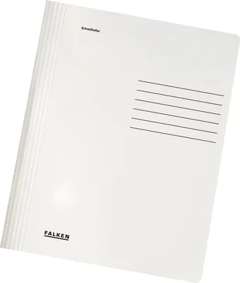 Produktbild von Schnellhefter 26001256 A4 Karton weiß Packung mit 10 Stück
