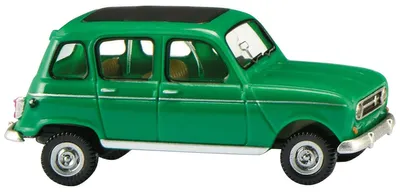 Immagine prodotto di Wiking 022446 H0, Renault R4 con tetto apribile, colore verde, scala HO 1:87
