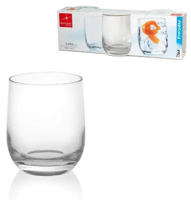 Wasserglas-Set 3er-Pack, Glas, 27,5 ml, spülmaschinengeeignet