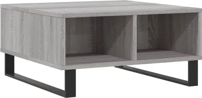 Obrázek produktu pro vidaXL Konferenční stolek Grey Sonoma 60x60x30 cm Dřevěný materiál