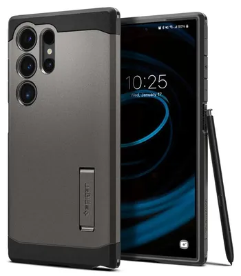 Obrázok produktu pre Spigen Tough Armor, Ochranný obal, Samsung, Galaxy S24 Ultra, 17,3 cm (6.8"), Čierna, Šedá