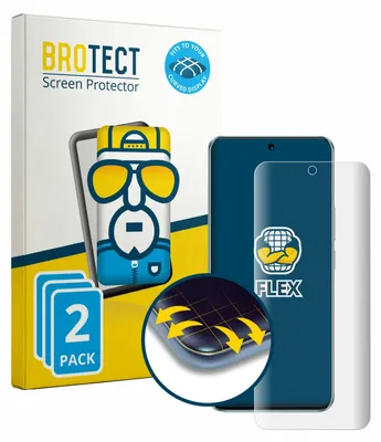 Produktbild von 2x BROTECT Fullscreen Schutzfolie für Honor 90 Displayschutz Folie Fullcover Klar Transparent