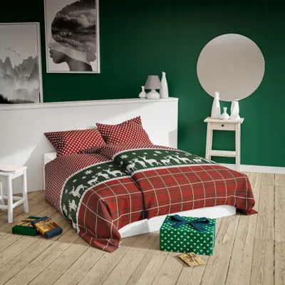 Zdjęcie produktu dla Kompletny Bawełniany Rękaw 160X200 + 2-Podkładka 70X80 Cm