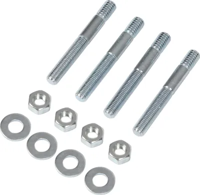 Immagine prodotto di kit di montaggio del carburatore da 2-1/2", set di bulloni del carburatore in metallo con distanziatore per il collettore di aspirazione con filettatura da 5/16"