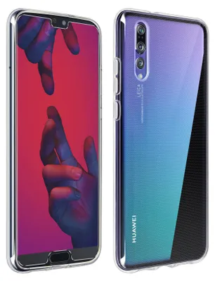 Obrázok produktu pre Avizar, Huawei P20 Pro ochranný set puzdro + ochranné sklo, priehľadné