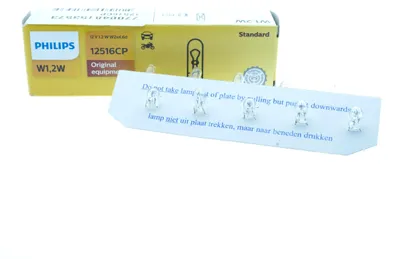 Zdjęcie produktu dla Philips Vision 12516CP Konwencjonalna żarówka wewnętrzna i sygnalizacyjna, 1,2 W, 12 V, W1.2W, 1 szt.