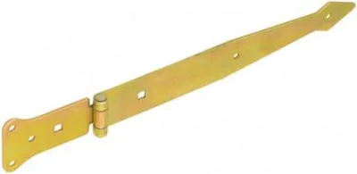 Produktbild von Kreuzgehänge mit vernietetem Stift 250/80x50mm gelb verzinkt Torband Türbander
