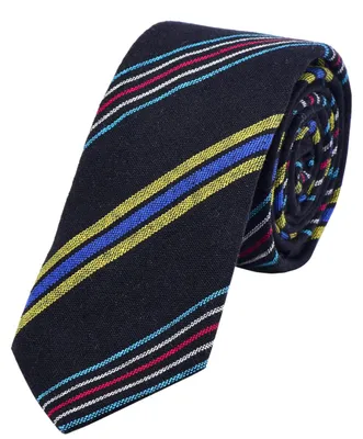 Produktbild von DonDon Herren Krawatte 6 cm gestreift schwarz