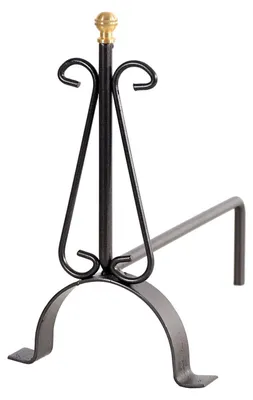 Image de Porte-bûches en fer forgé pour cheminée