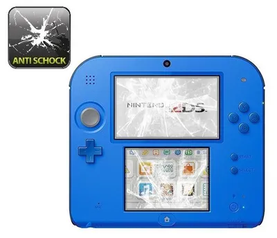 Produktbild von 2x Panzerfolie für Nintendo 2DS ANTI-SCHOCK Displayschutzfolie HD KLAR