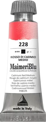 Immagine prodotto di Maimeri Blu Acquerello Rosso Cadmio Medio 228 12 ml 1 pz