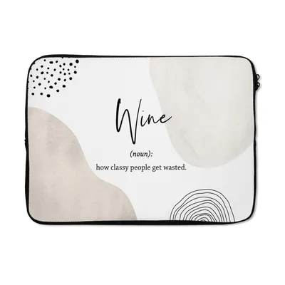Obrázok produktu pre Puzdro na notebook 13 palcov Príslovia - Víno - Slovník - Citáty - Wine definition Taška na notebook