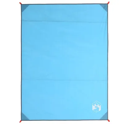 Produktbild von vidaXL Picknickdecke mit Heringen Blau 205x155 cm