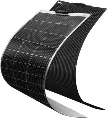 Zdjęcie produktu dla Elastyczny panel słoneczny 120 W - monokrystaliczny - lekki - napięcie wyjściowe 18 V - przeznaczony do ładowania akumulatorów 12 V