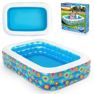 Obrázok produktu pre Bestway 54120, Nafukovací bazén, 702 L, Obdĺžnikový, 6 rok / roky, Vinyl, Viacfarebný