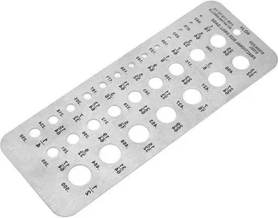 Produktbild von Metalmessschieber für Schrauben mit 29 Messwerten.