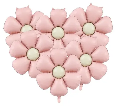 Immagine prodotto di Palloncini, motivi floreali, set da 6 pezzi, rosa, 50,5 x 40 cm, 6 pezzi