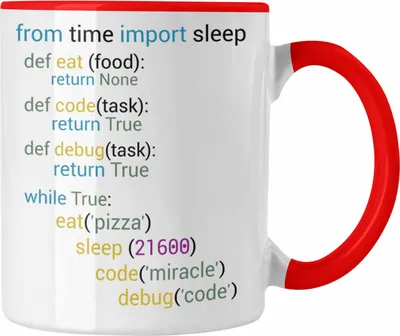 Produktbild von Trendation - Coder Tasse Geschenk für Programmierer Softwareentwickler Nerds Geschenkidee (Rot)