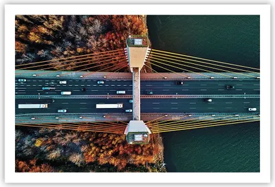 Produktbild von Poster - Poster ohne Rahmen - Brücke Siekierkowski Warschau - 91,5x61 cm - Wand Bild - Wanddeko - Wandbilder - Kunstposter - Wandposter - Bilder - Kunstdruck - Wanddekoration - P2XAA91x61-4663