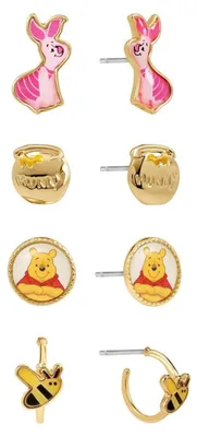 Immagine prodotto di Disney Winnie the Pooh Set di 4 orecchini