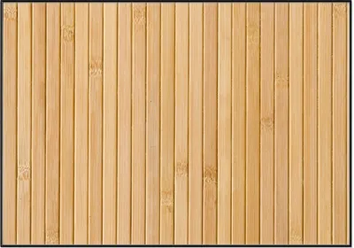 Produktbild von Wallario Wandbild Holzpanele hell, Größe: 70,30 x 100,30 cm, Poster mit schwarzem Aluminiumrahmen