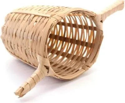 Produktbild von Teesieb Duo aus nachhaltigem Bambus mit zwei Henkeln, Durchmesser ca. 5,5 cm