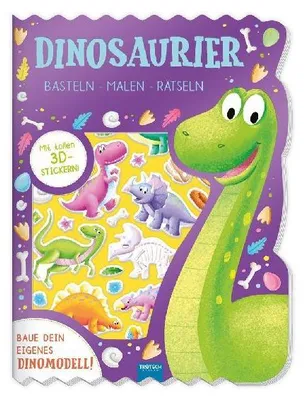 Produktbild von Trötsch Beschäftigungsbuch Malbuch Bastelbuch Dinosaurier