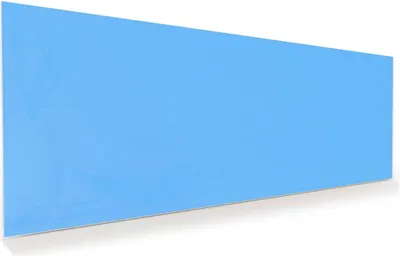 Produktbild von Glasbild 125x50cm in XXL für Wohnzimmer, Schlafzimmer Motiv Himmelblauer Hintergrund