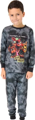 Image de Five Nights At Freddys - Pyjama "Ready For Freddy" avec pantalon long pour garçon Manches longues NS8760 (128) (Noir)