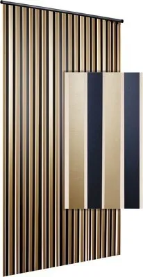 Produktbild von Záves na dvere LINTEN HQ zlatá/čierna 90x220 cm