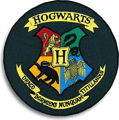 Zdjęcie produktu dla Harry Potter Teppich Tarcza Hogwartu 100 x 100 cm