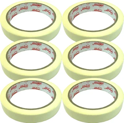 Produktbild von 6x Malerkrepp Kreppband 18mm Klebeband Abdeckband Malerband Abklebeband Krepp