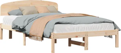 Obrázok produktu pre Rám postele Prírodná 120 x 200 cm Masívne borovicové drevo