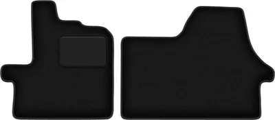 Immagine prodotto di Wielganizator tappetini auto velours anteriori adatto per Fiat Ducato IV (2014 -, furgone) neri, set 2 pz, con fissaggi