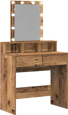 Obrázok produktu pre vidaXL Toaletný stolík s policou z regenerovaného dreva 80 x 41 x 144,5 cm materiál na báze dreva