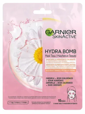 Produktbild von Garnier Skin Active Tissue-Maske mit Kamille und Hyaluronsäure (1 Stück)