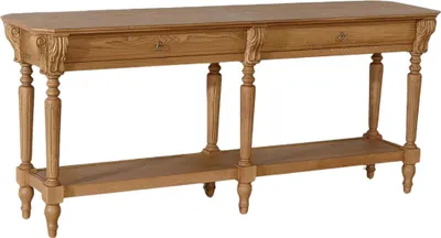 Produktbild von Konsole im Shabby-Chic-Stil aus Holz mit 2 Schubladen