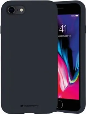 Produktbild von GOOSPERY Soft Case Liquid Hülle Bumper Silikonhülle kompatibel mit iPhone 11 Pro Max Stoßfest Handyhülle Case Cover Blau