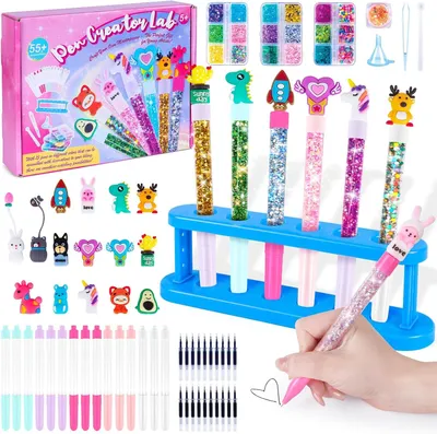 Immagine prodotto di Set creativo per realizzare penne carine, attività creative per bambini, idee regalo per bambine dai 6 ai 10 anni