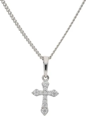 Produktbild von Kreuz Anhänger Silber 925 Zirkonia JL10-02-0639 JuwelmaLux
