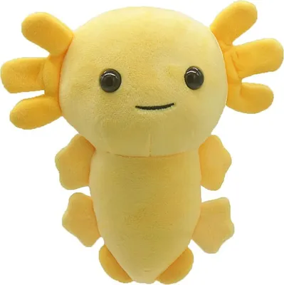 Zdjęcie produktu dla Pluszowa zabawka do przytulania Noxxiez Axolotl (20 cm) - Twój nowy pluszowy towarzysz w kolorze żółtym