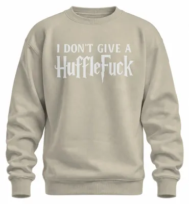 Obrázok produktu pre I don't give a Hufflefuck Lustig Halloween Harry Potter Fan Geschenk Uni mikina, Natur, XL