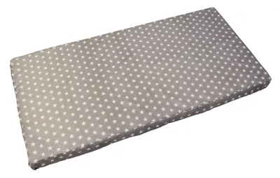 Produktbild von Best For Kids Babymatratze 70×140 cm, Kinder- und Reisebettmatratze mit Schaumstoffkern, abnehmbarem 100 % Baumwollbezug, ungiftig, grau