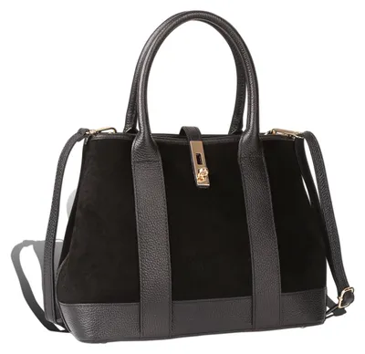 Produktbild von Toscanto Tasche schwarz Schultertasche groß 36x27cmx16cm D2OTT186SS1