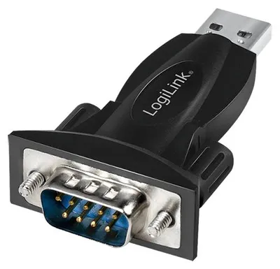 Productafbeelding van LogiLink USB 2.0 naar seriële adapter (verpakking: doos met 1 stuk)