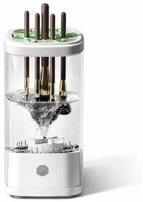Produktbild von Kosmetik Pinsel Reiniger Set, elektrischer Make-up Pinselreiniger für Damen, tragbares Beauty Gerät mit Aufbewahrungshalter für Zuhause und Reise