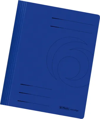 Produktbild von 10 Herlitz Manila Karton Schnellhefter / DIN A4 / Farbe: dunkelblau